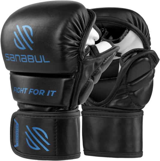 Essential 7 Oz MMA Gloves Men & Women Martial Arts Sparring Gloves Training Gloves Hybrid 7Oz MMA Kickboxing Gloves